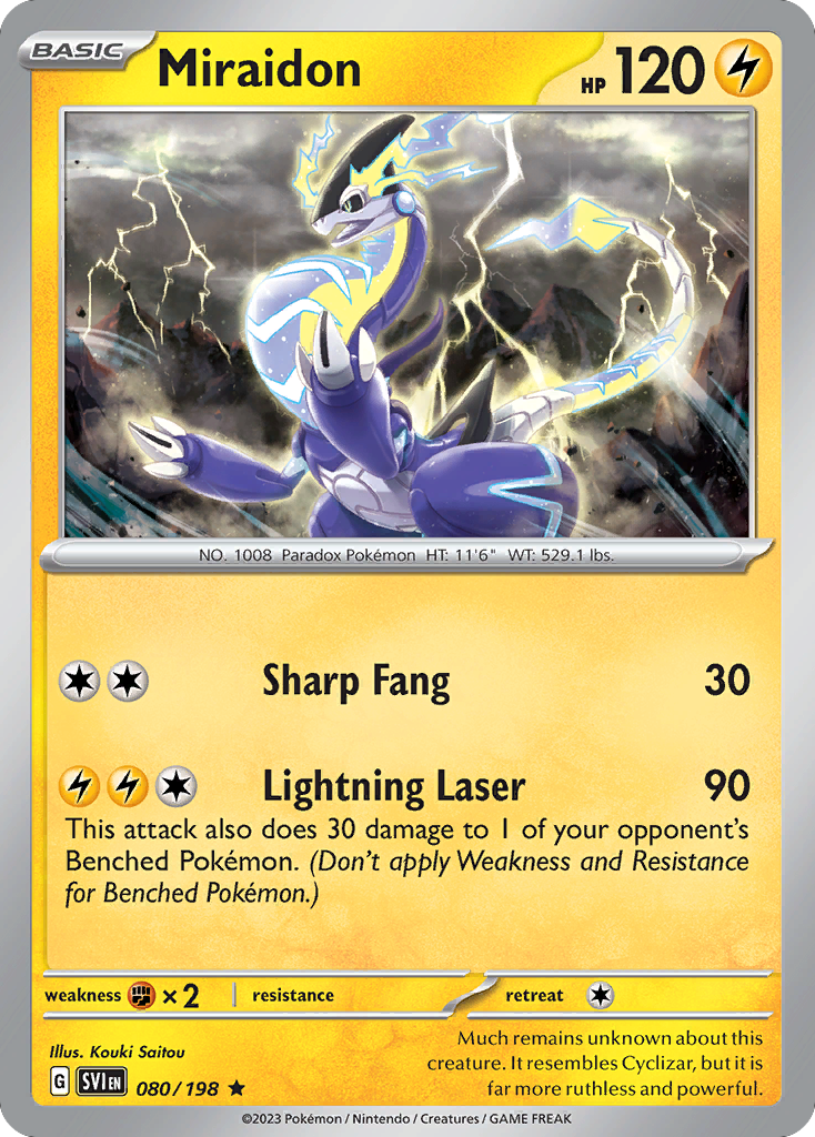 Miraidon - 80/198 - Scarlet & Violet SV1 - Rare