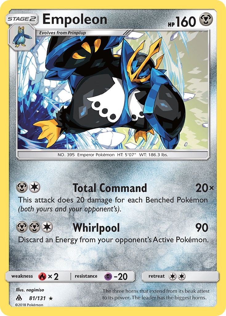 Empoleon - 81/131 - Forbidden Light SM6 - Rare Holo