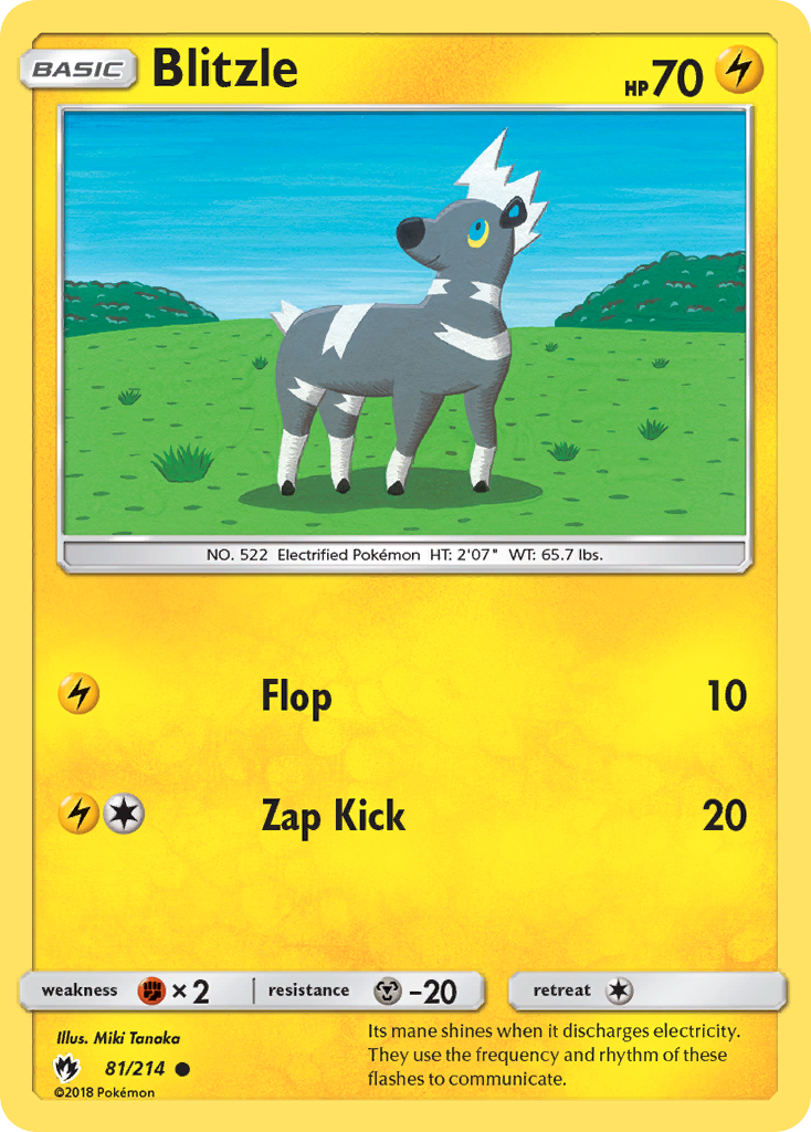 Blitzle - 81/214 - Lost Thunder SM8 - Common