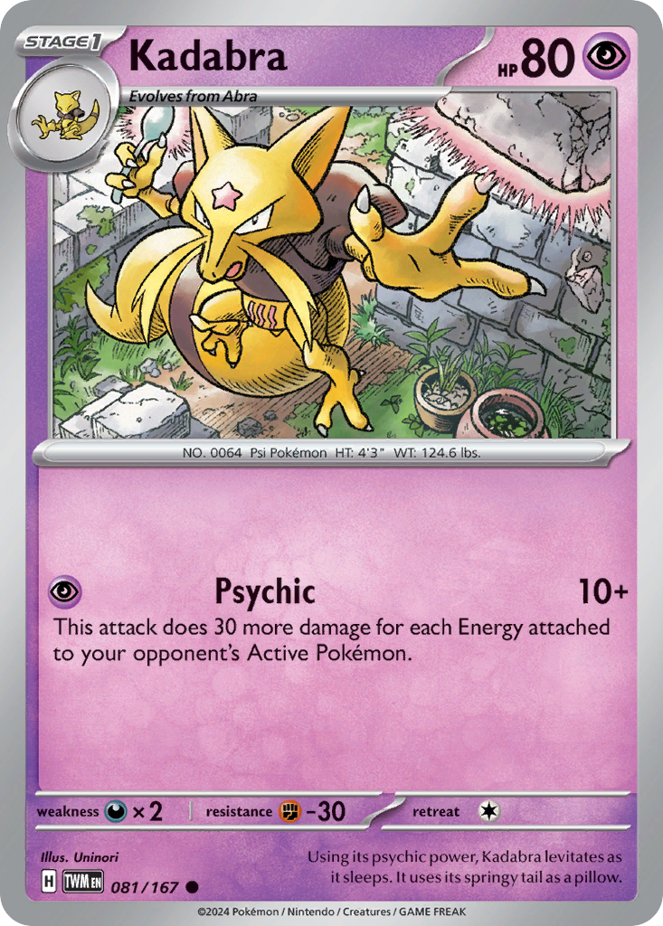 Kadabra - 81/167 - Twilight Masquerade SV6 - Common