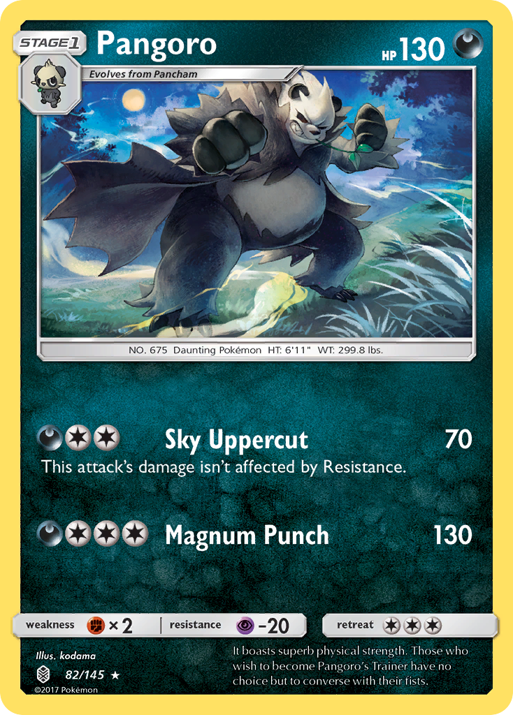 Pangoro - 82/145 - Guardians Rising SM2 - Rare