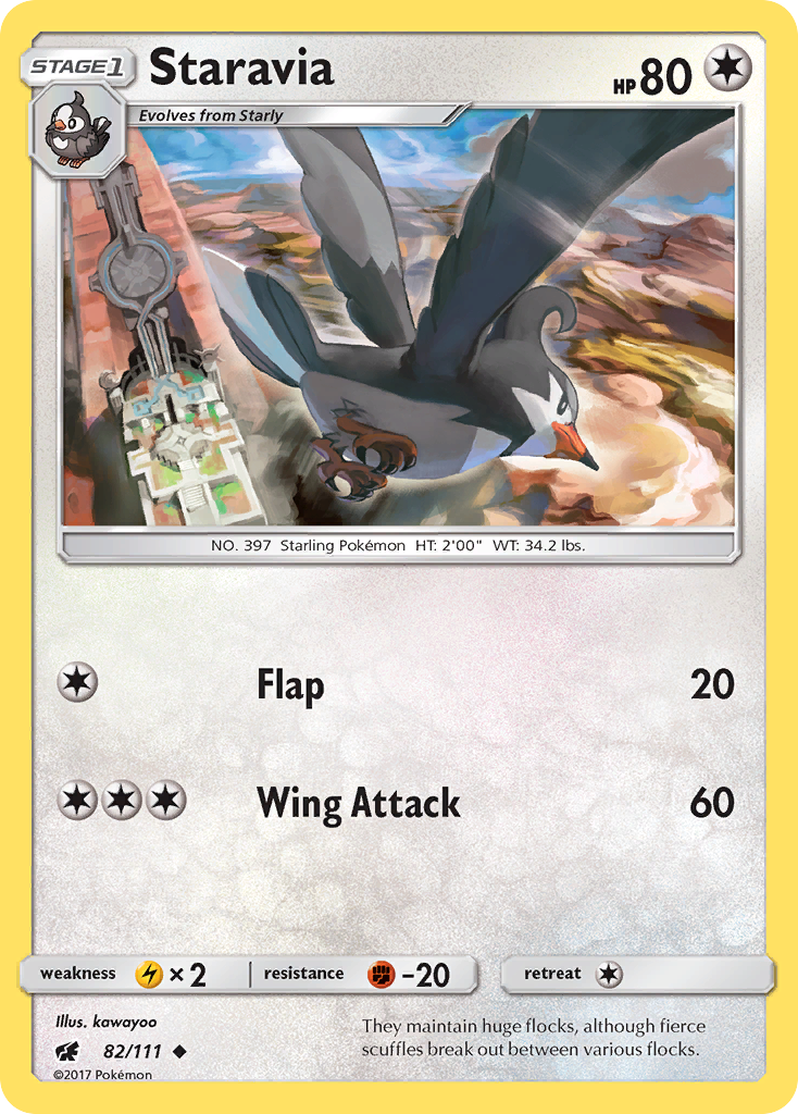 Staravia - 82/111 - Crimson Invasion SM4 - Uncommon