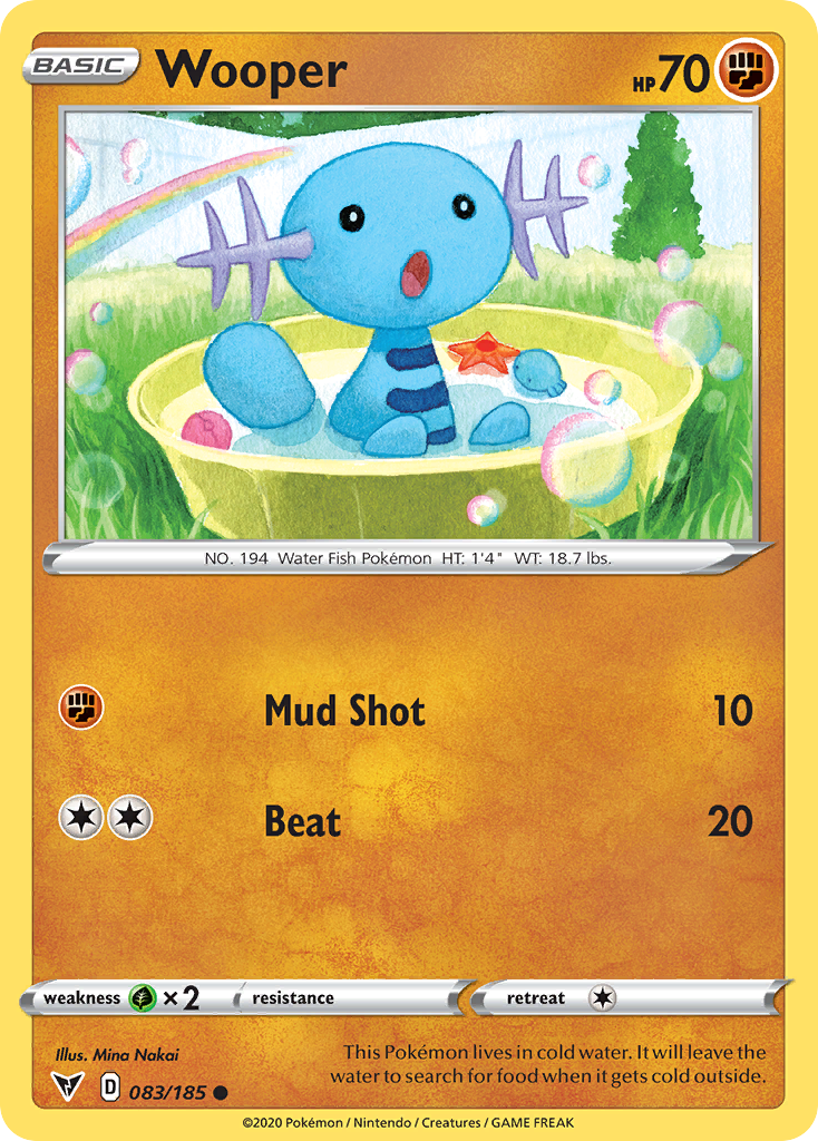 Wooper - 83/185 - Vivid Voltage SWSH4 - Common