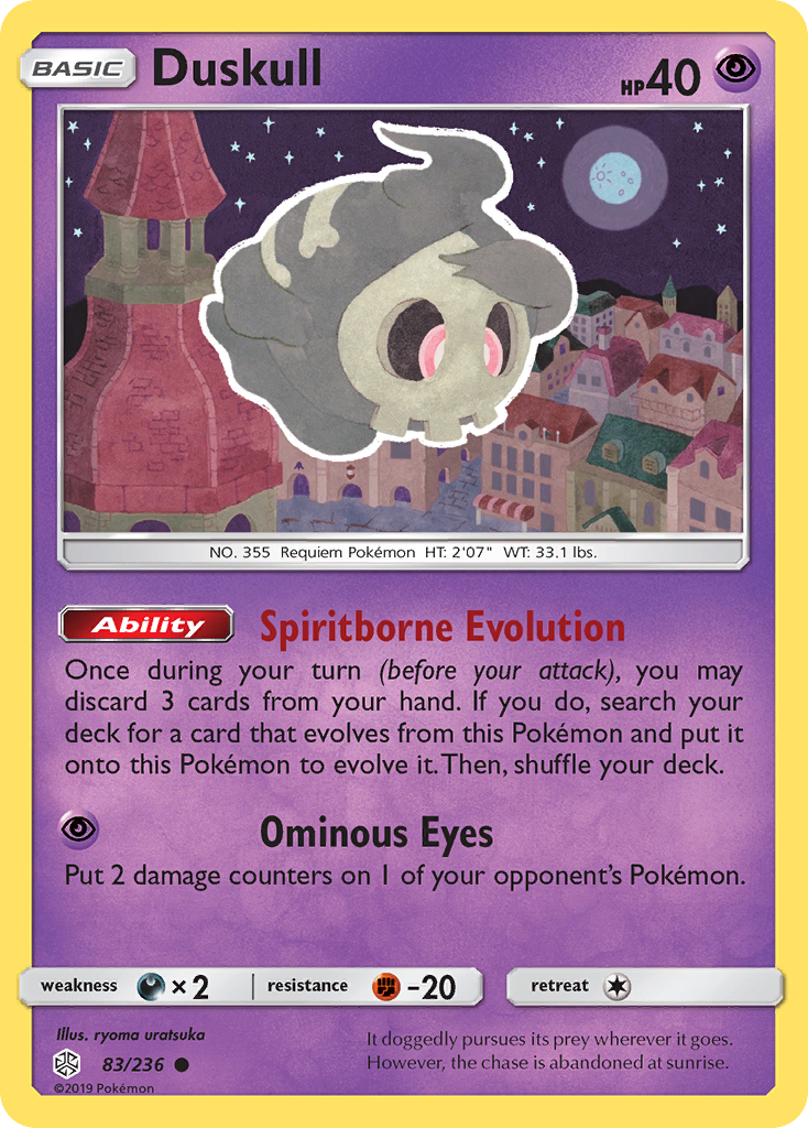 Duskull - 83/236 - Cosmic Eclipse SM12 - Common