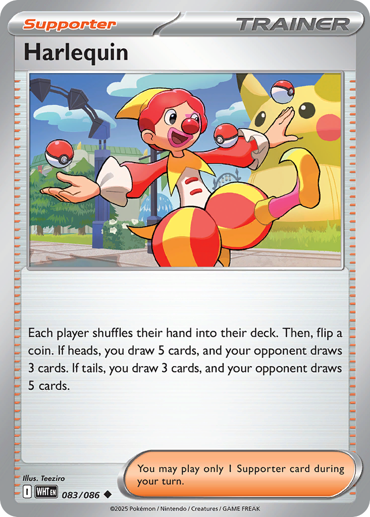 Harlequin - 83/86 - White Flare RSV10PT5 - Uncommon