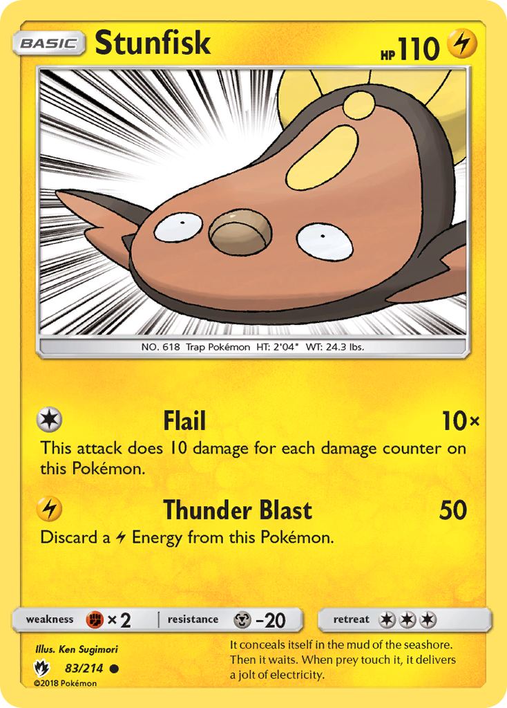 Stunfisk - 83/214 - Lost Thunder SM8 - Common