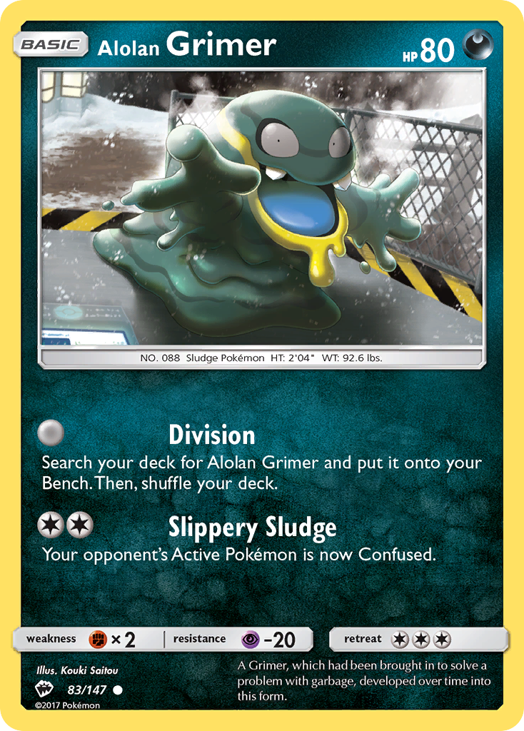 Alolan Grimer - 83/147 - Burning Shadows SM3 - Common