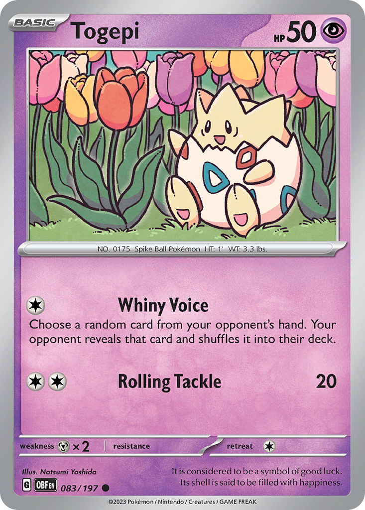 Togepi - 83/197 - Obsidian Flames SV3 - Common