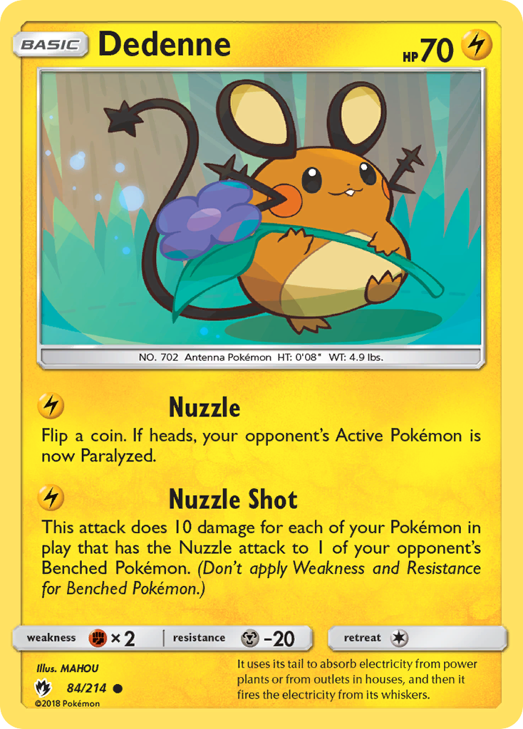 Dedenne - 84/214 - Lost Thunder SM8 - Common