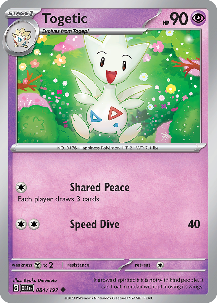 Togetic - 84/197 - Obsidian Flames SV3 - Uncommon
