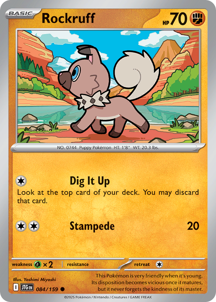 Rockruff - 84/159 - Journey Together SV9 - Common