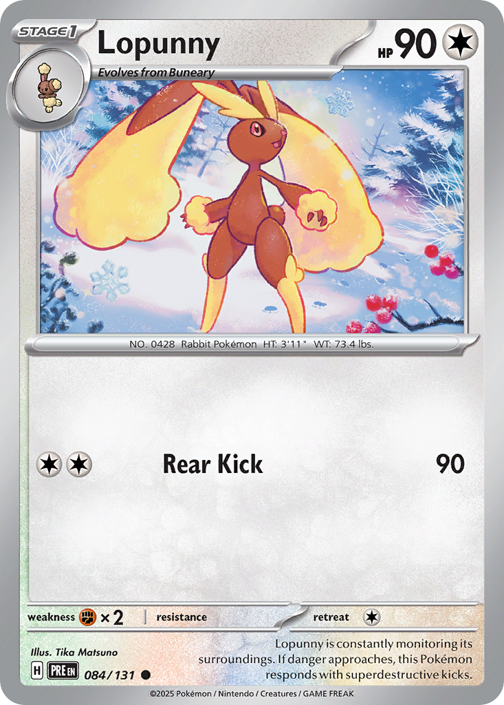 Lopunny - 84/131 - Prismatic Evolutions SV8PT5 - Common
