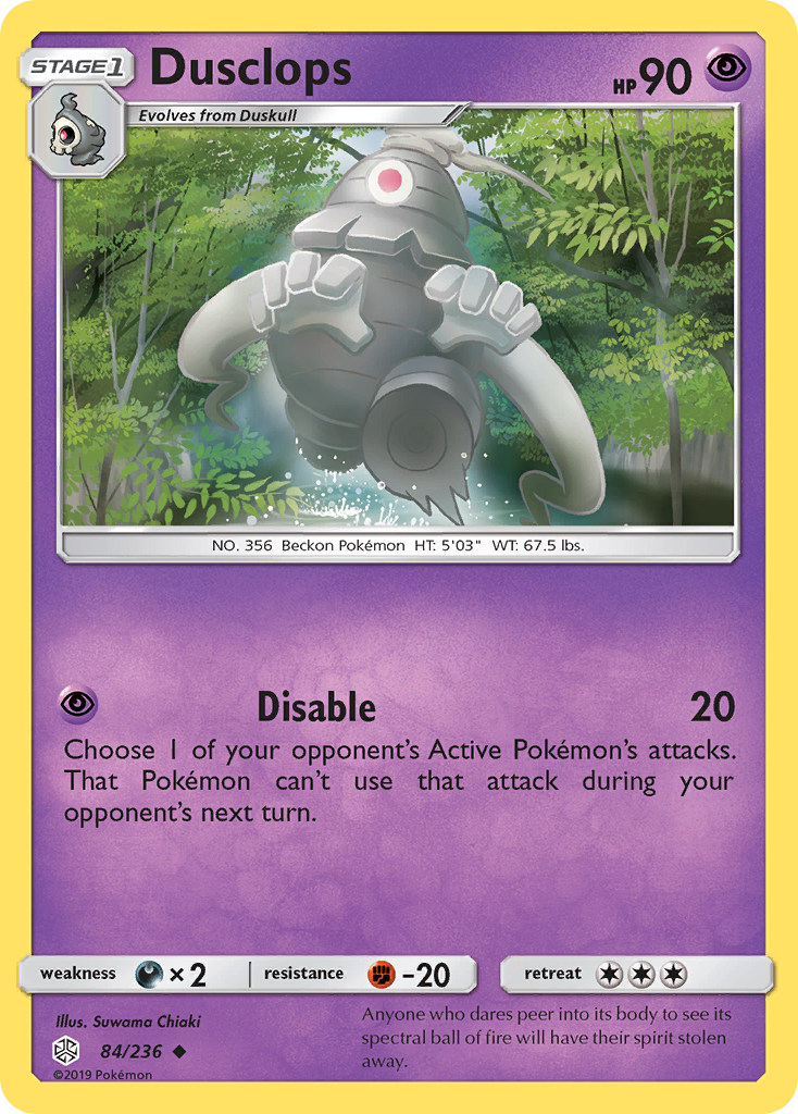 Dusclops - 84/236 - Cosmic Eclipse SM12 - Uncommon