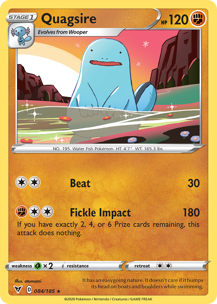 Quagsire - 84/185 - Vivid Voltage SWSH4 - Rare