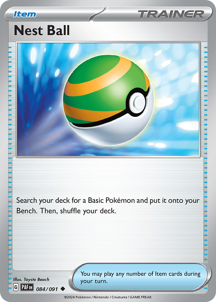 Carta Pokémon Nest Ball de Paldean Fates #84