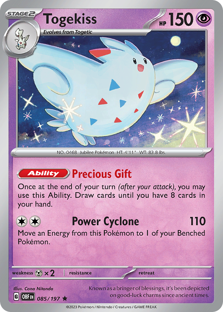 Togekiss - 85/197 - Obsidian Flames SV3 - Rare