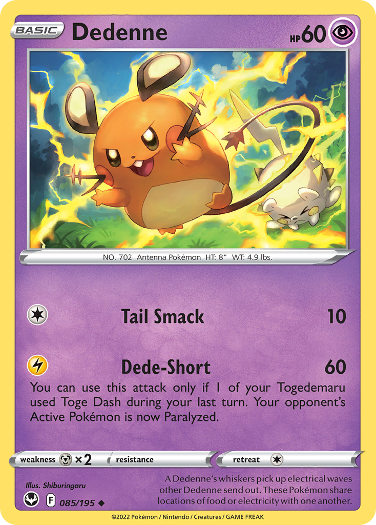 Dedenne - 85/195 - Silver Tempest SWSH12 - Uncommon