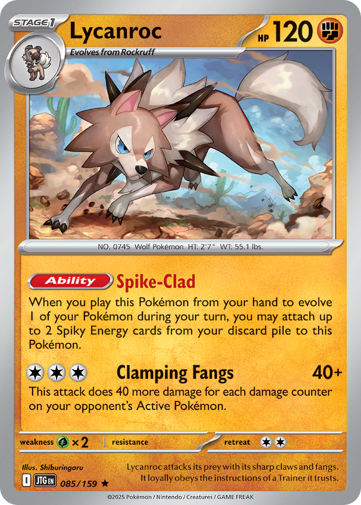 Lycanroc - 85/159 - Journey Together SV9 - Rare