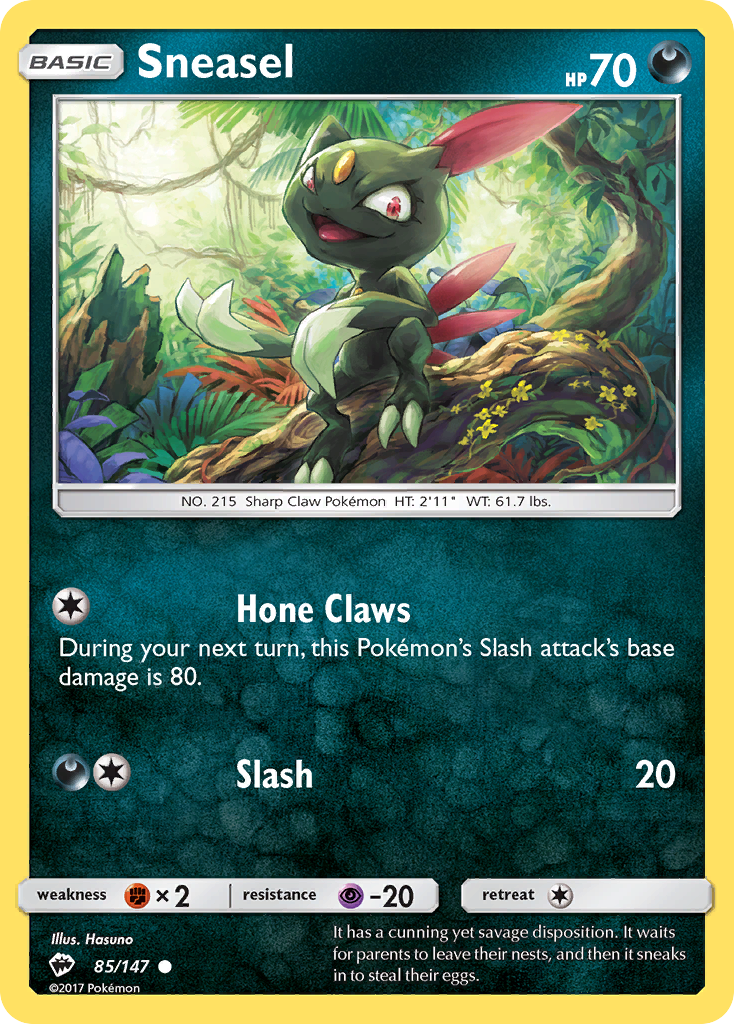 Sneasel - 85/147 - Burning Shadows SM3 - Common