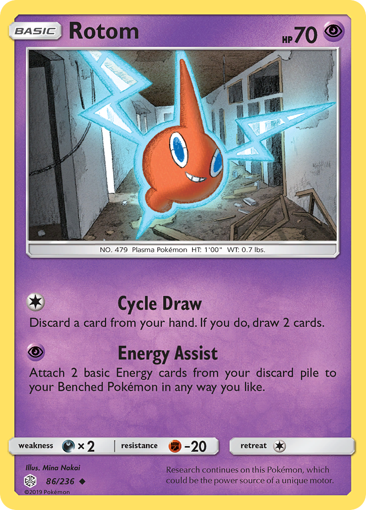 Rotom - 86/236 - Cosmic Eclipse SM12 - Uncommon