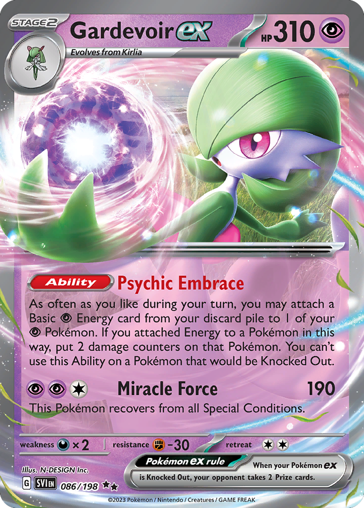 Gardevoir ex - 86/198 - Scarlet & Violet SV1 - Double Rare