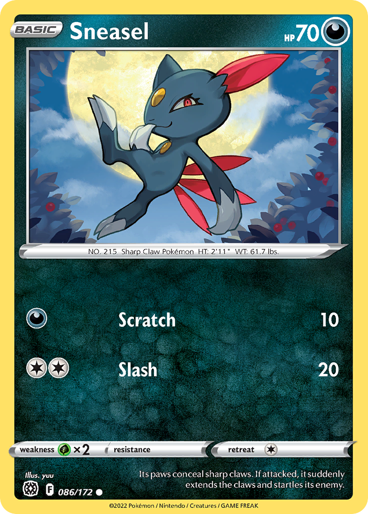 Sneasel - 86/172 - Brilliant Stars SWSH9 - Common