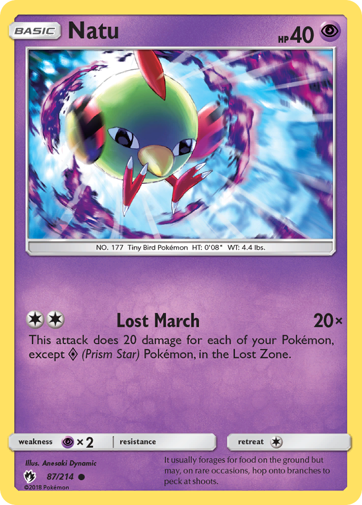 Natu - 87/214 - Lost Thunder SM8 - Common