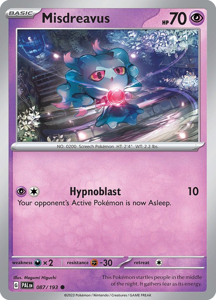 Misdreavus - 87/193 - Paldea Evolved SV2 - Common