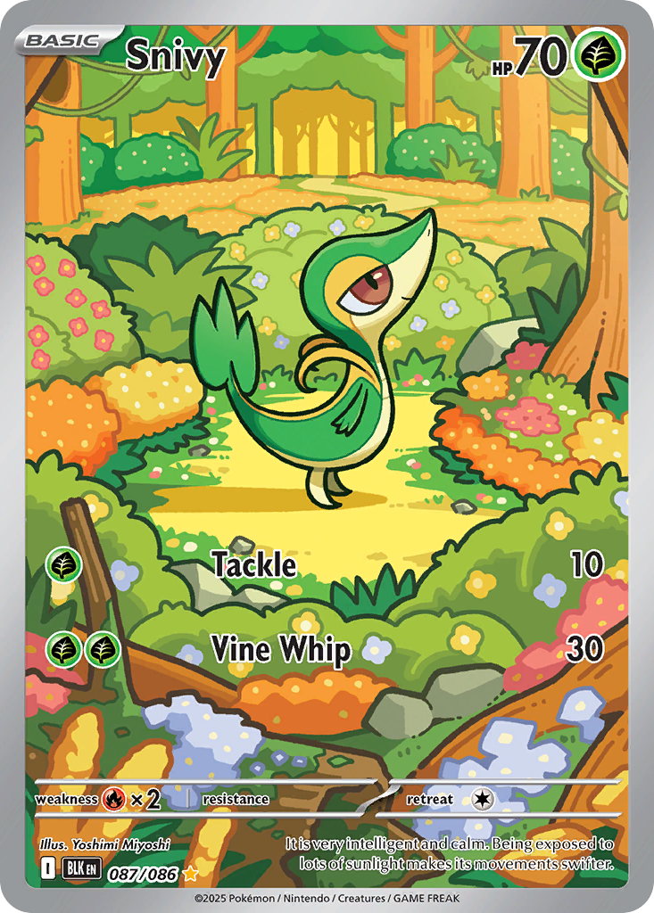 Snivy - 87/86 - Black Bolt ZSV10PT5 - Illustration Rare