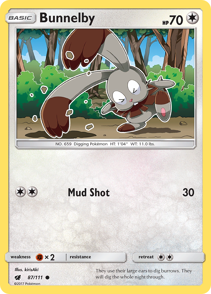 Bunnelby - 87/111 - Crimson Invasion SM4 - Common