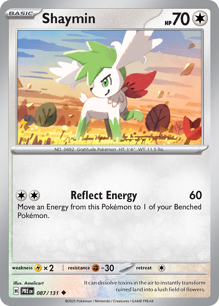 Shaymin - 87/131 - Prismatic Evolutions SV8PT5 - Uncommon
