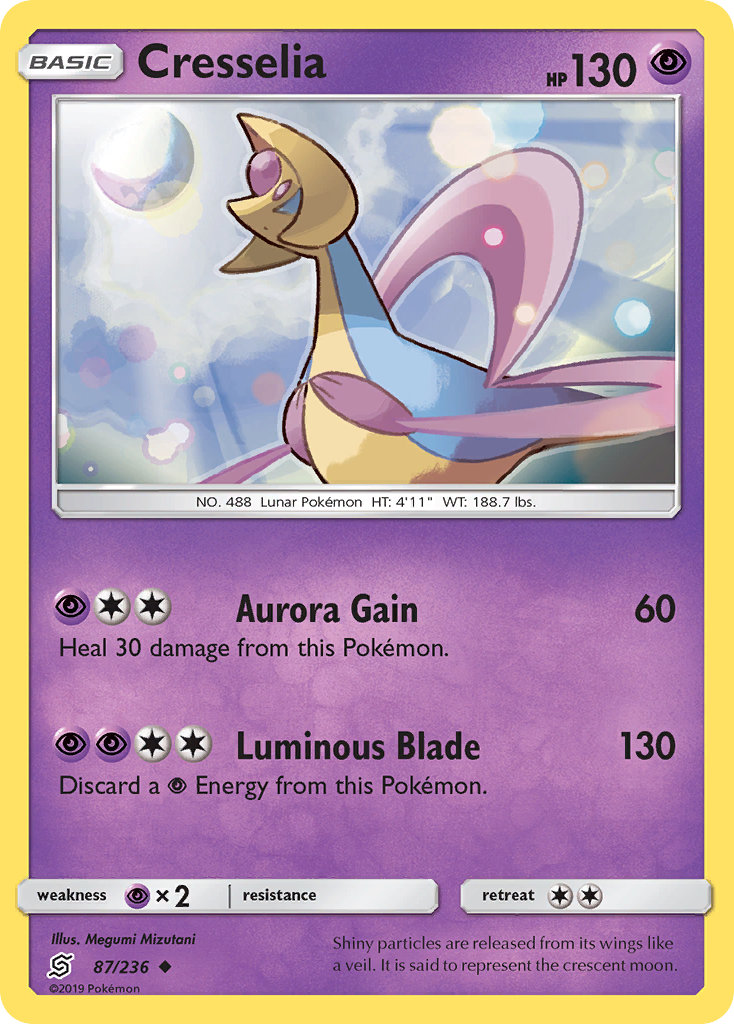 Cresselia - 87/236 - Unified Minds SM11 - Uncommon