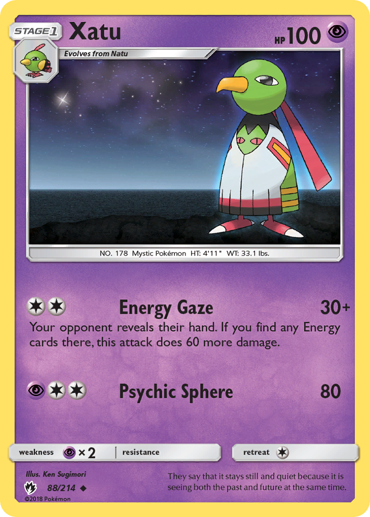 Xatu - 88/214 - Lost Thunder SM8 - Uncommon