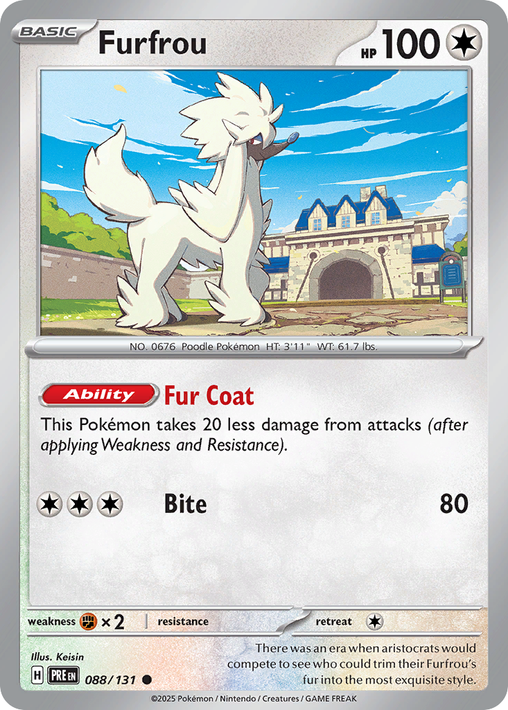 Furfrou - 88/131 - Prismatic Evolutions SV8PT5 - Common