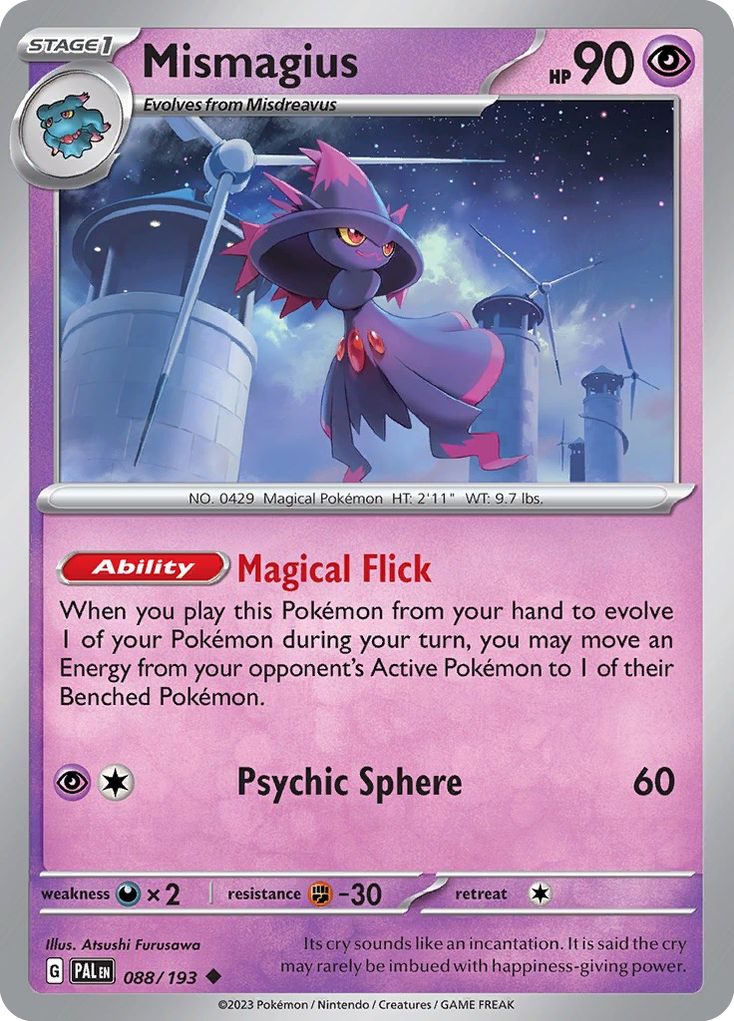 Mismagius - 88/193 - Paldea Evolved SV2 - Uncommon