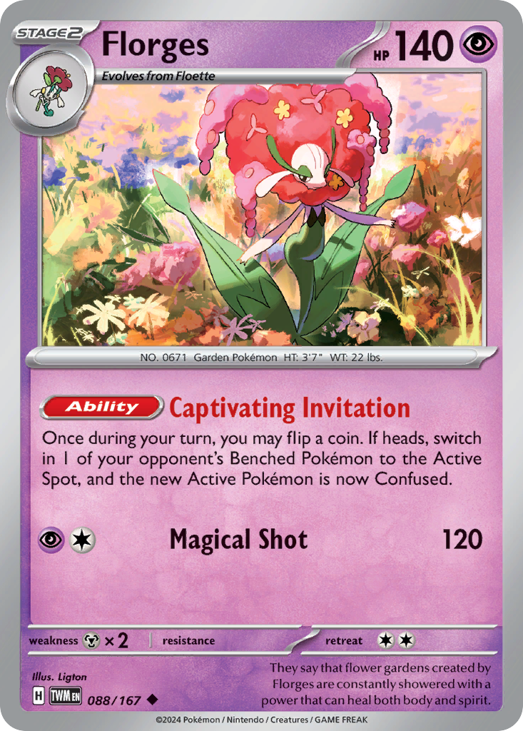 Florges - 88/167 - Twilight Masquerade SV6 - Uncommon