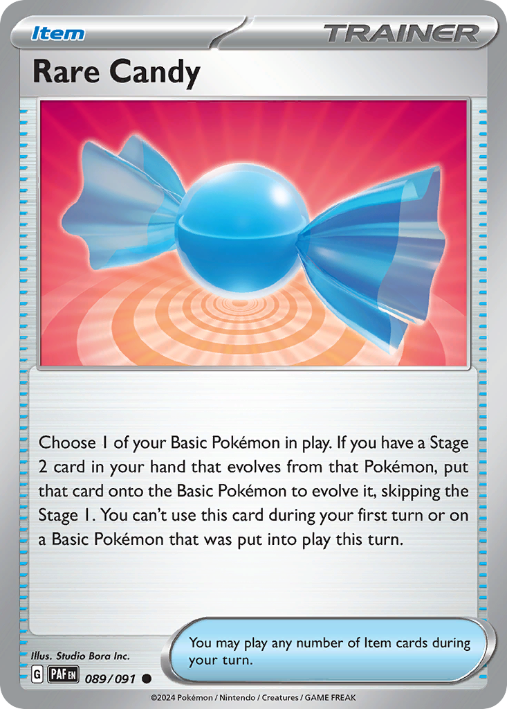 Carta Pokémon Rare Candy de Paldean Fates #89