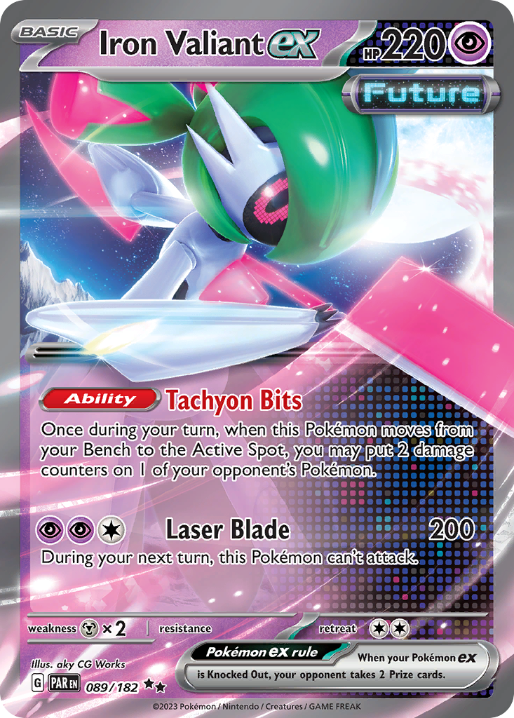 Iron Valiant ex - 89/182 - Paradox Rift SV4 - Double Rare