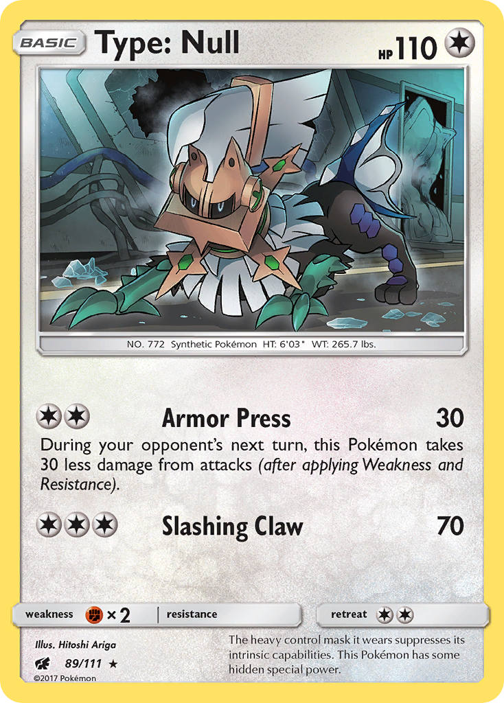 Type: Null - 89/111 - Crimson Invasion SM4 - Rare Holo