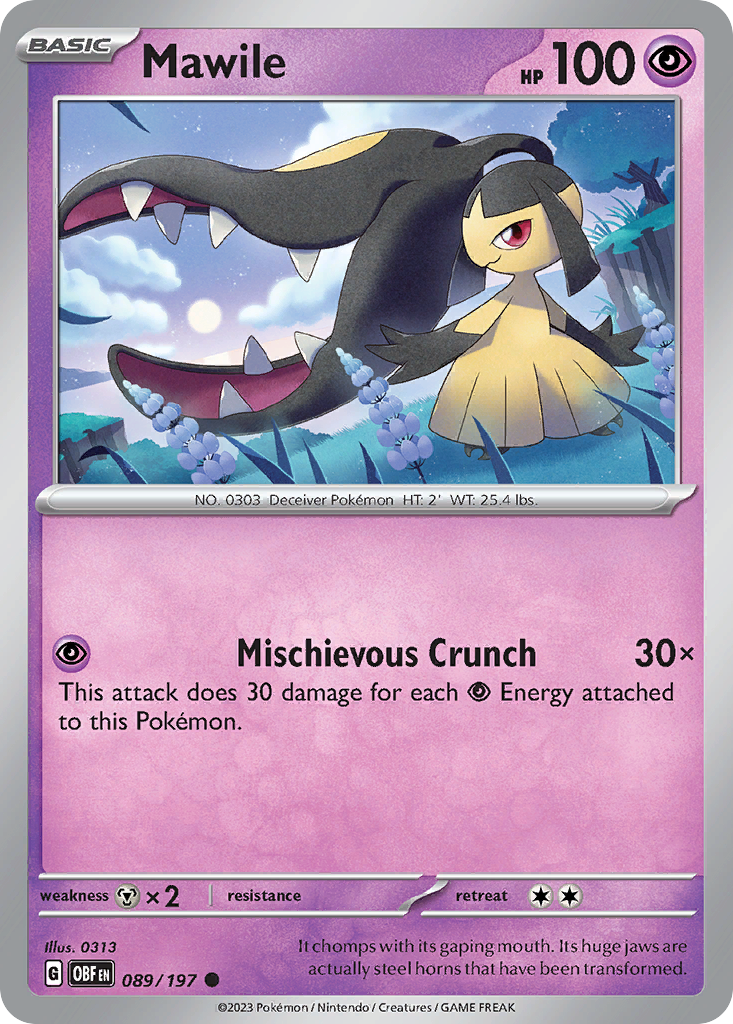 Mawile - 89/197 - Obsidian Flames SV3 - Common