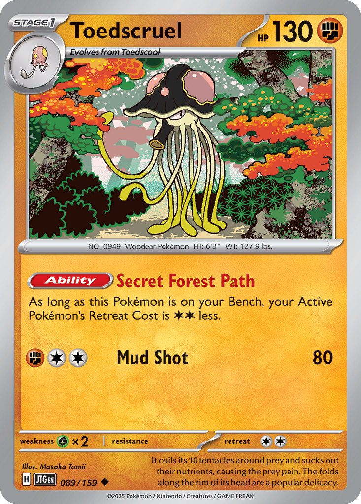 Toedscruel - 89/159 - Journey Together SV9 - Uncommon