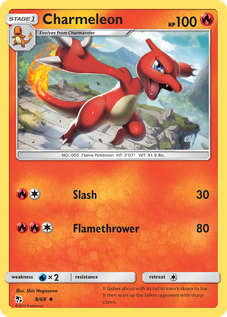 Charmeleon - 8/68 - Hidden Fates SM115 - Uncommon