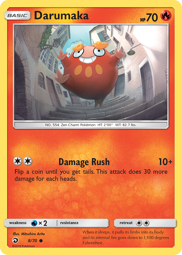 Darumaka - 8/70 - Dragon Majesty SM75 - Common