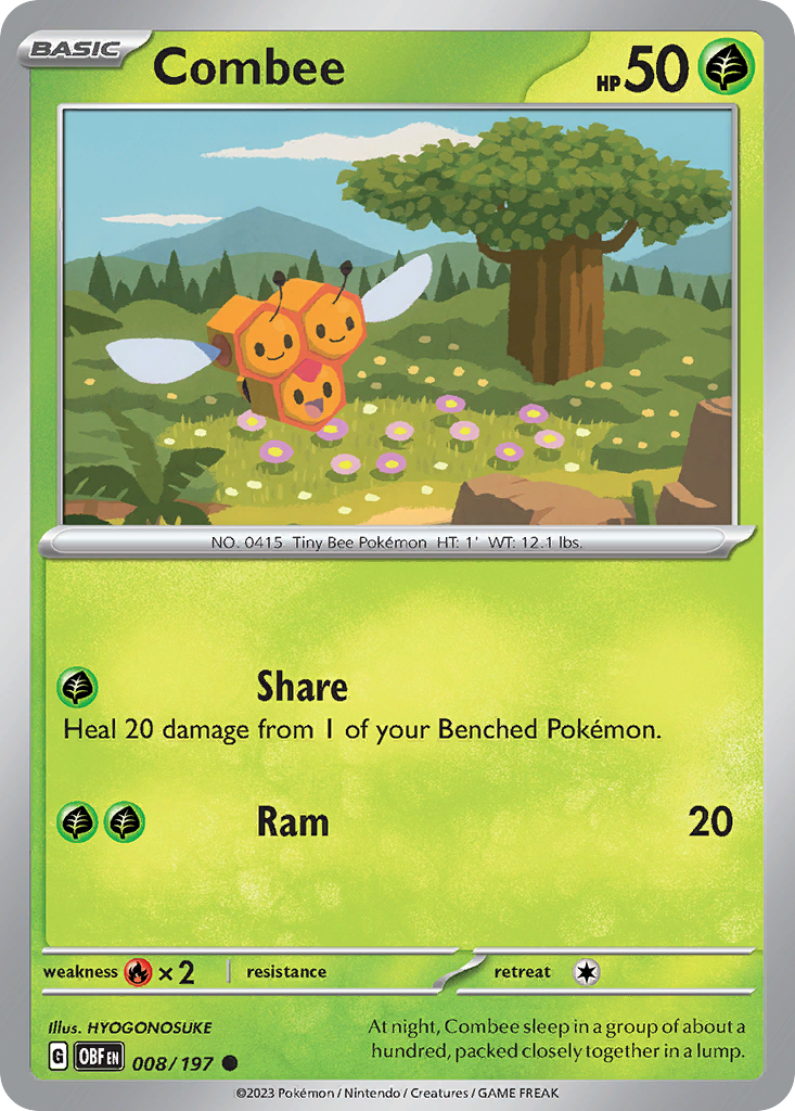 Combee - 8/197 - Obsidian Flames SV3 - Common