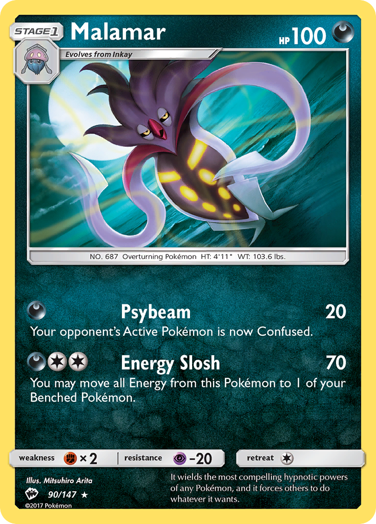 Malamar - 90/147 - Burning Shadows SM3 - Rare