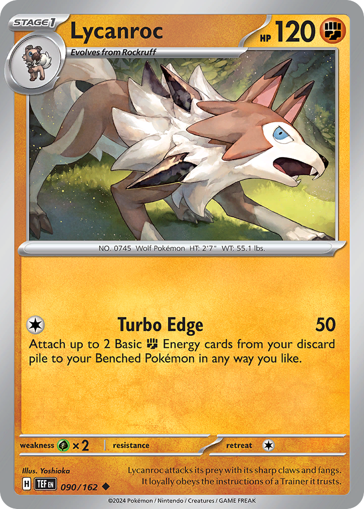 Lycanroc - 90/162 - Temporal Forces SV5 - Uncommon