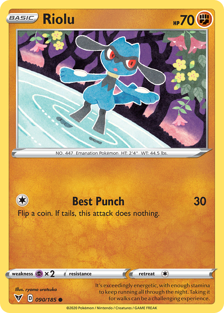 Riolu - 90/185 - Vivid Voltage SWSH4 - Common