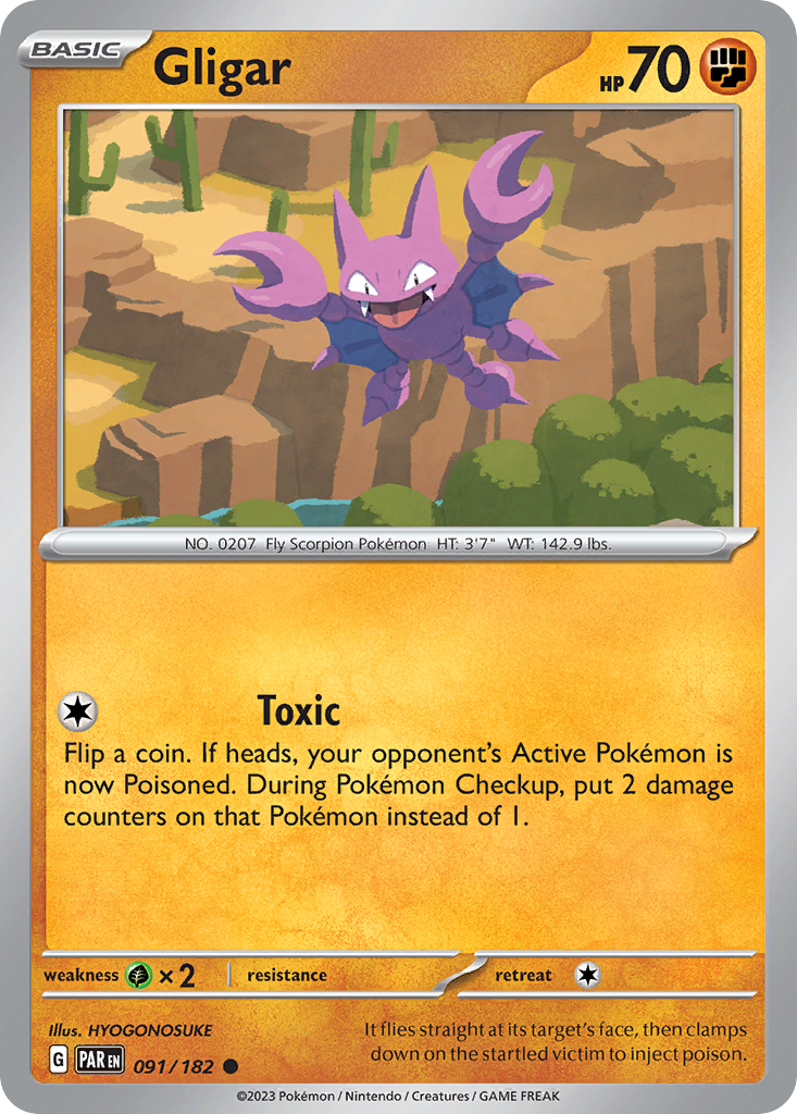 Gligar - 91/182 - Paradox Rift SV4 - Common