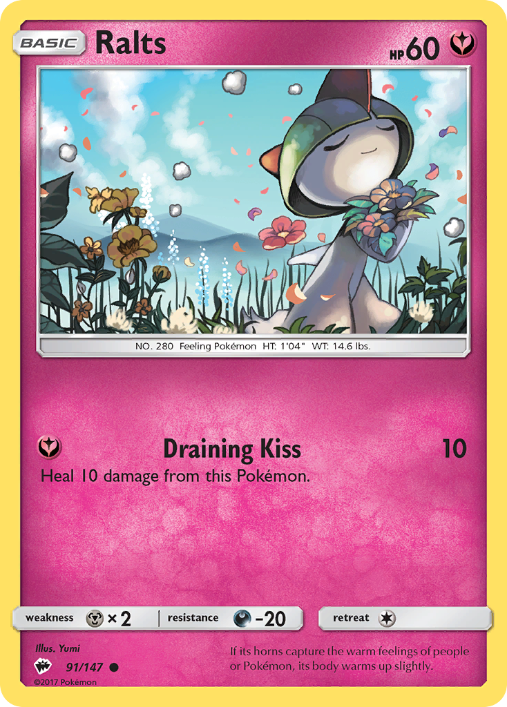 Ralts - 91/147 - Burning Shadows SM3 - Common