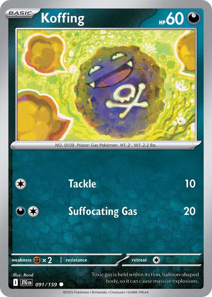 Koffing - 91/159 - Journey Together SV9 - Common